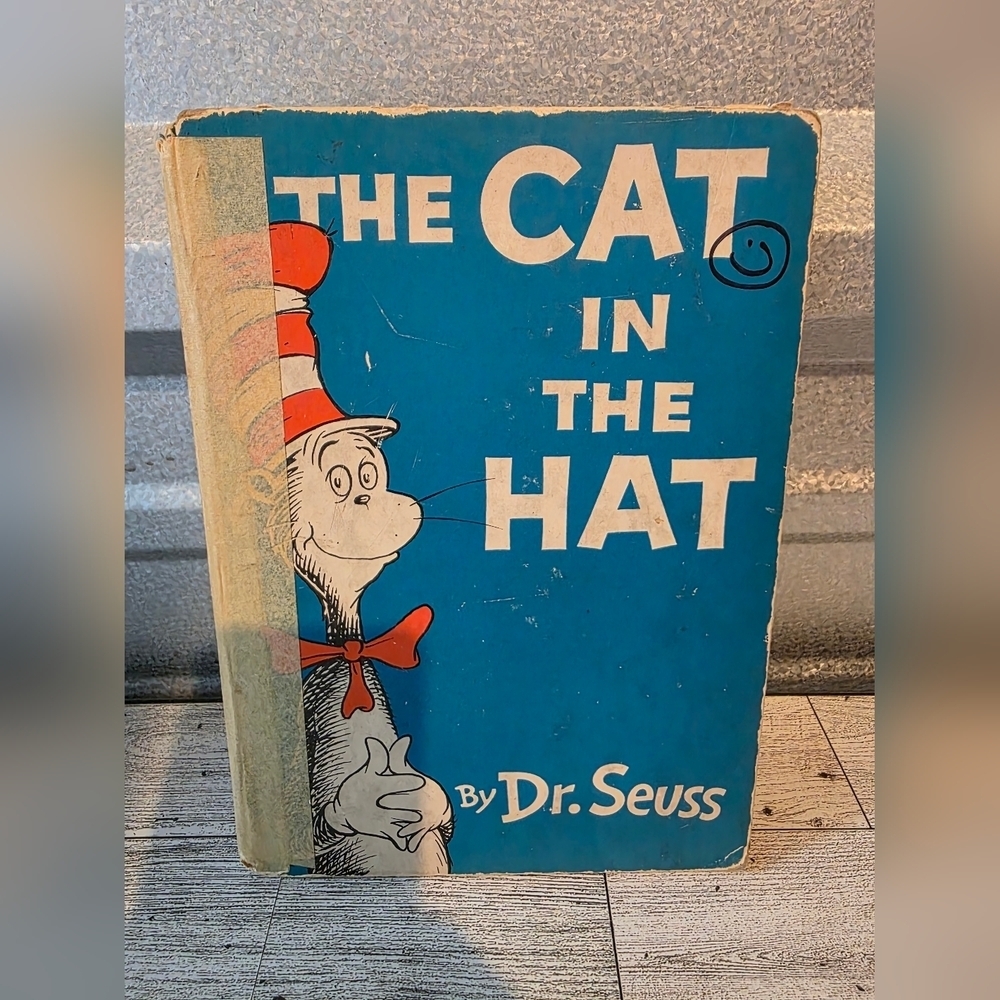 Dr. Seuss - Blue and Red Cat in the Hat Book 1957 Edition